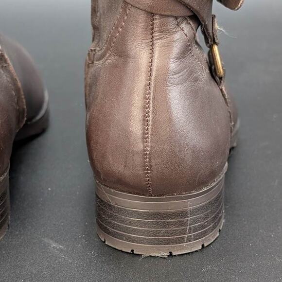 Lauren Ralph Lauren Savion Boots Womens 8 Brown Leather Tall Side Zip Equestrian - Picture 10 of 16